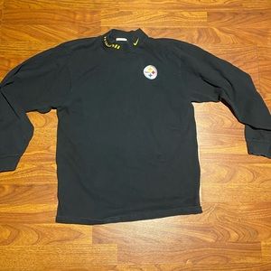 Vintage 1990s Nike X Steelers Turtle Neck Longsleeve T-Shirt, All Embroidered